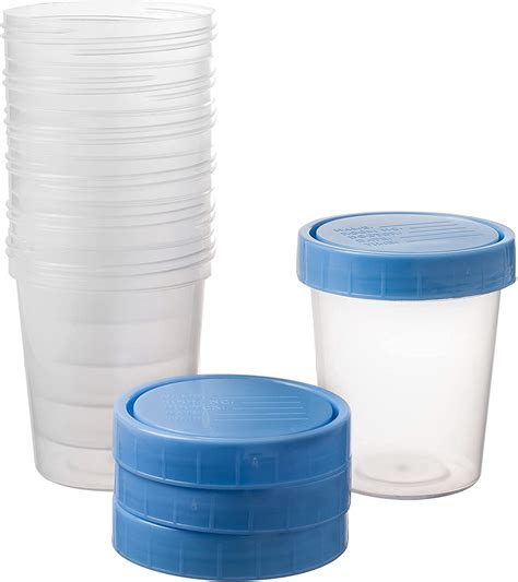 Buy Specimen Cups With Leak Proof Screw On Lids 4oz Pack Of 1000