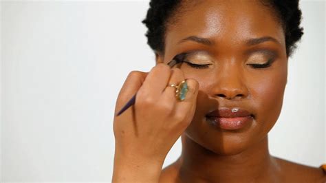 How To Apply Eye Shadow To Eye Creases Black Women Makeup Youtube