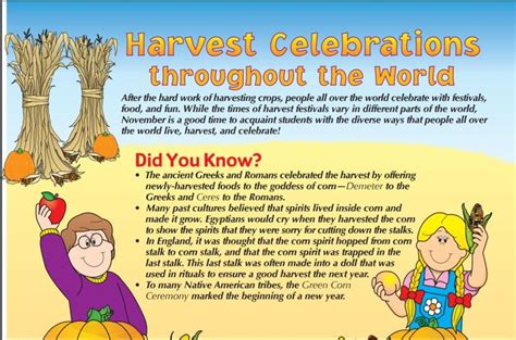 Students Will Have Fun Learning About Different Harvest Celebrations