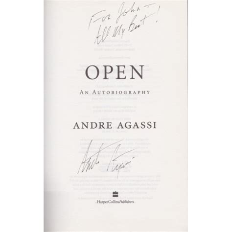 Andre Agassi Signed Open An Autobiography Hardback Book 25738