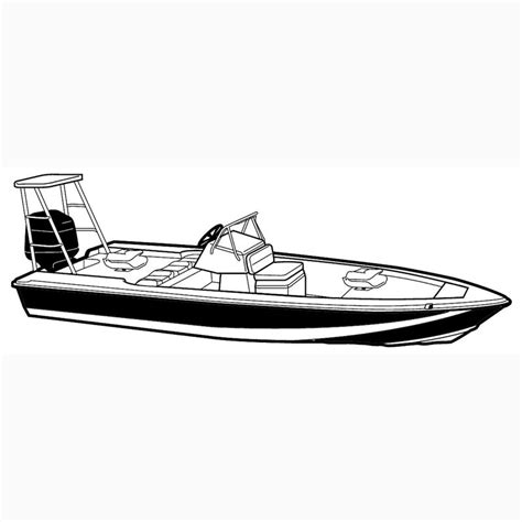 Carver 186 Styled To Fit Boat Cover For Narrow V Hull Center Console