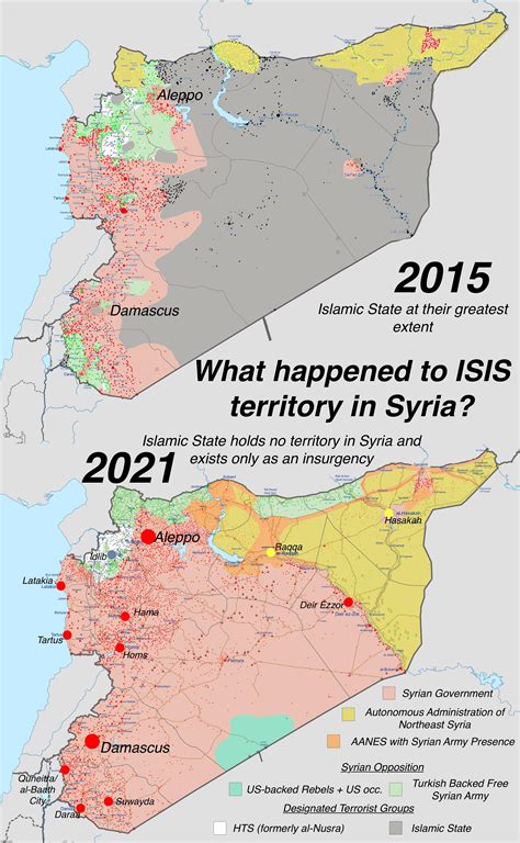 Isis At Their Territorial Extent In Syria And Who It Belongs To Now