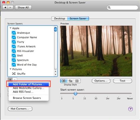 Make A Screen Saver Out Of Your Own Images In Mac Os X
