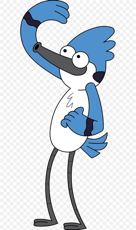 Mordecai Rigby Cartoon Network Character Png 575x1389px Mordecai