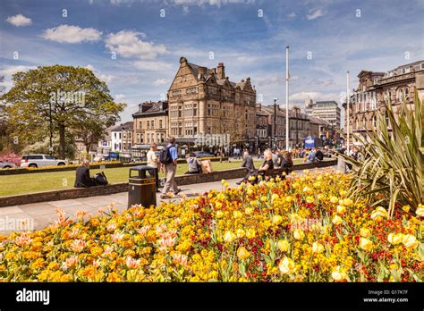 A View Of Harrogate On A Bright Spring Day With Bettys Tea Rooms In