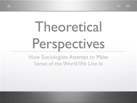 03 - Theoretical Perspective