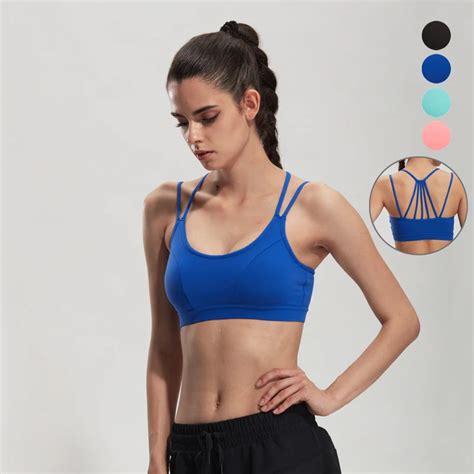 Women Fitness Yoga Sports Bra For Running Gym Absorb Sweat Top Athletic Running Sports Bra
