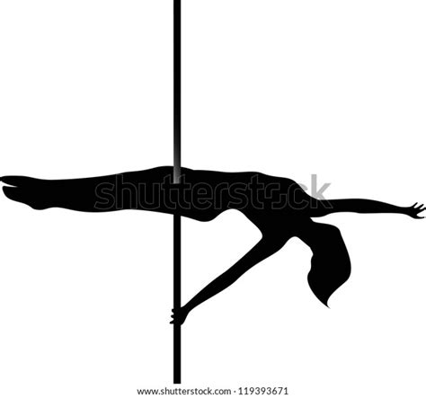 Black Silhouette Girl Dancing Striptease Stock Vector Royalty Free 119393671 Shutterstock