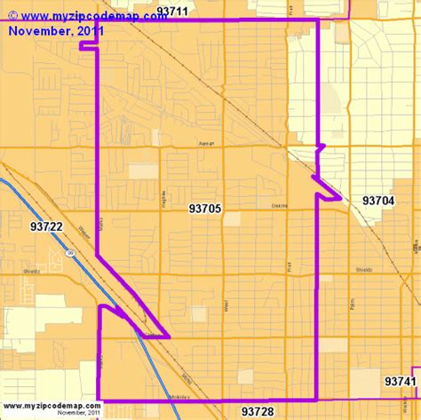 Zip Code Map Of 93705 Demographic Profile Residential Housing