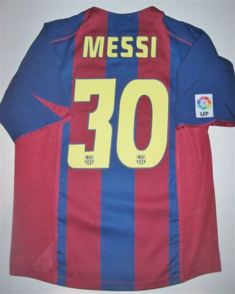Fc Barcelona Lionel Messi Home Jersey Trikot Maglia Kit Argentina 2004
