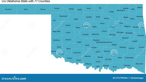 Oklahoma State Map Usa Set Of Oklahoma Maps With Outline Border