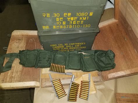 Korean 30 Cal M1 Carbine Surplus Ammo For Sale