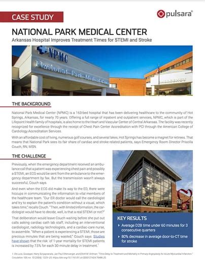 National Park Medical Center Improves Treatment Times For Stemi And Stroke