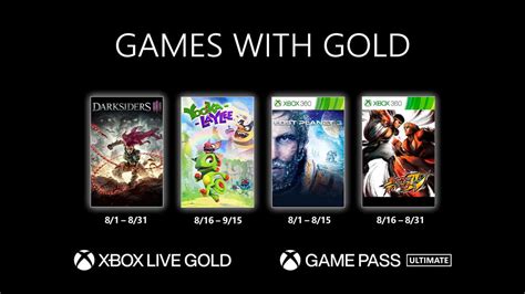 Xbox Games With Gold Confira Os Jogos De Agosto De 2021 Gameblast