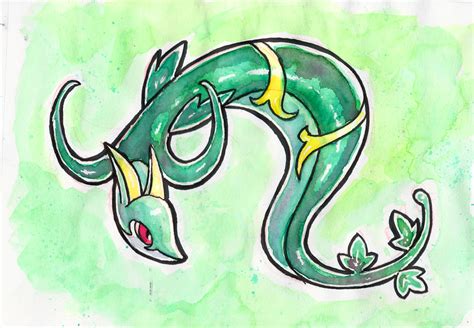 497 Serperior By Little Ampharos Pokemon Pictures Pokemon Art