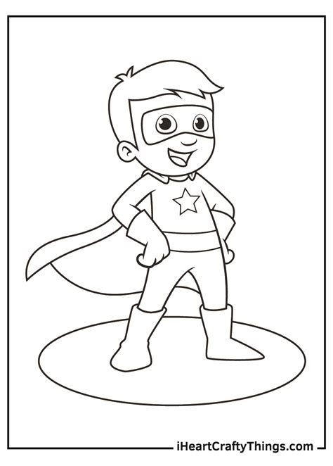 Printable Coloring Pages Superhero