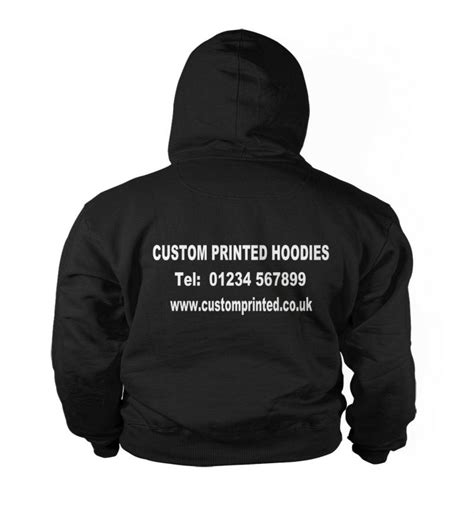 Custom Printed Hoodies Personalised Hoody Work Wear Hoodies Front