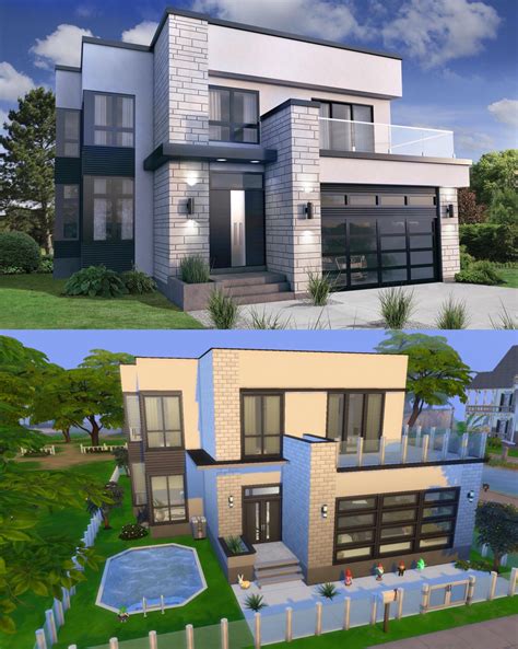 A modern house can have many windows, or none at all! Been a while since I've posted a recreation build, but ...