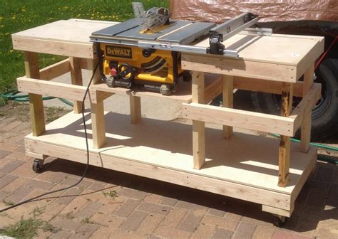 6 Diy Table Saw Stations For A Small Workshop