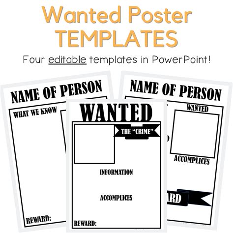 wanted poster powerpoint template