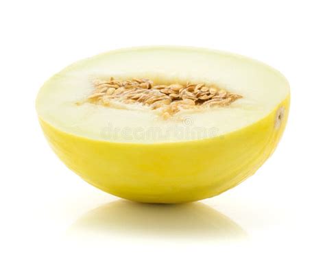 Fresh Honeydew Melon Isolated On White Stock Image Image Of Piece