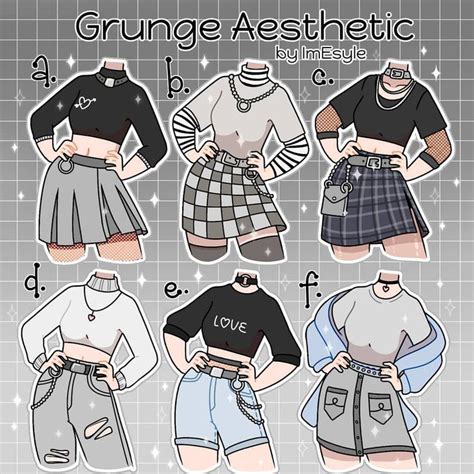 🖤🖤🖤 Which Among These Grunge Outfits Would You Wear 🤔 Story Reposts