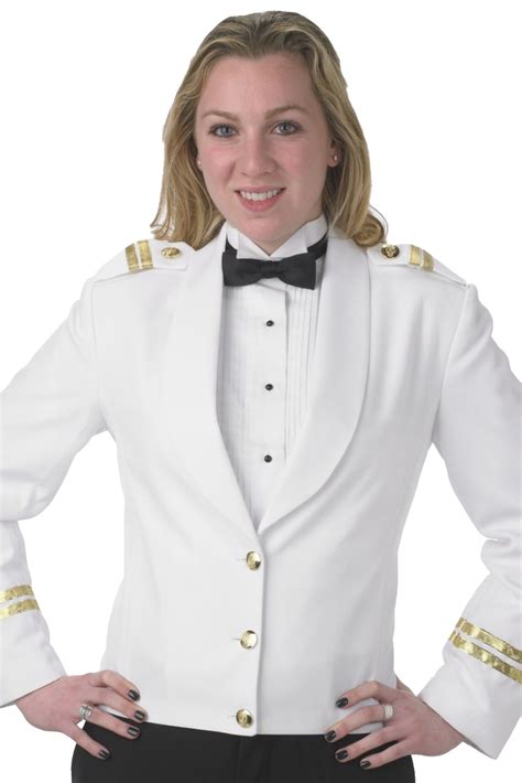 Captains Womens White Eton Jacket 7215