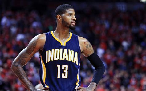 Download Wallpapers Paul George Indiana Pacers 4k Basketball Nba