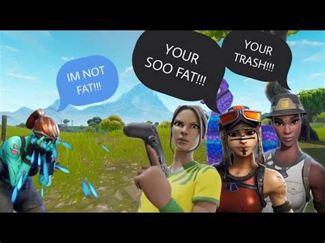 I have pretty much stopped playing the game, but i do enjoy it. Fortnite Toxic kids roasting fat kid - YouTube