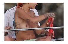rita ora topless candid fully boat titties vacationing while below her nude