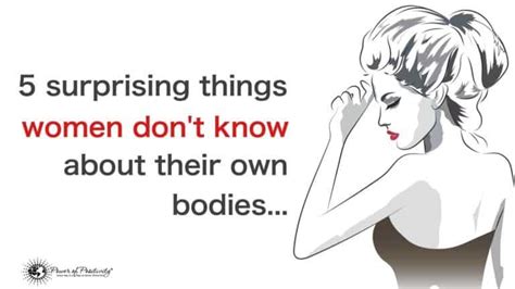 5 Surprising Things Women Dont Know About Their Own Bodies
