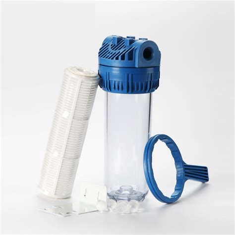 Roh03 Standard 10 Inch Clear Plastic Water Filter Cartridge Housing