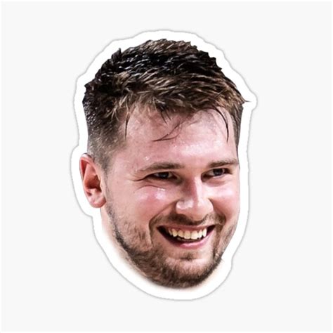 Luka Doncic Basketball Funny Face Sticker For Sale By Vanlanhpro