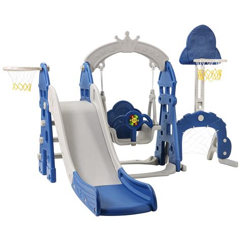 Artethys 5 In 1 Kids Slide Toddler Slide And Swing Set Freestanding