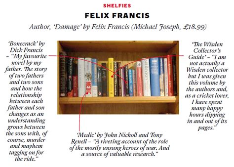 the saturday miscellany how to make a pitch felix francis bookshelf here today exhibition