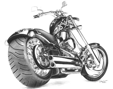 Motorcycle Motorcycle Drawing Biker Art Motorcycle Art
