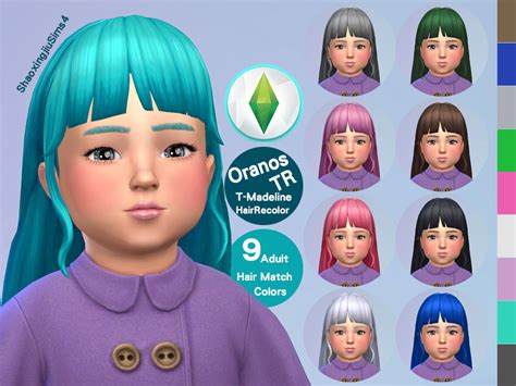 The Sims Resource Toddler Madeline Hair Recolor