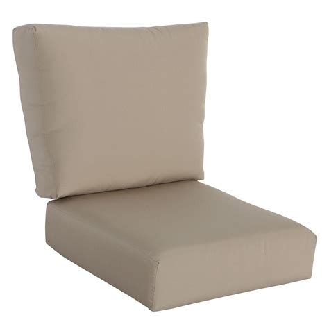 Hampton Bay Mill Valley Solid Lounge Chair Outdoor Replacement Cushion