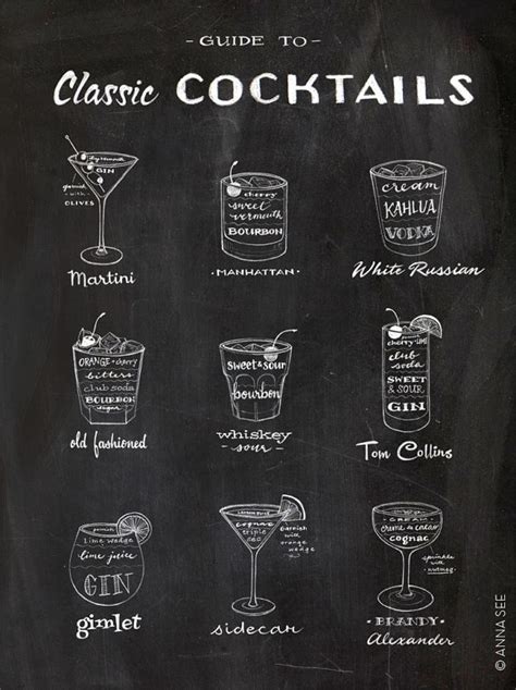 This Hand Drawn Illustrated Guide To Classic Cocktails Brings You Back To The Mad Men Era Of
