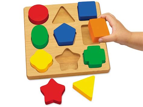 Unfollow wooden puzzle toddler to stop getting updates on your ebay feed. Simple Shapes Puzzle Board | Shape puzzles, Toddler ...