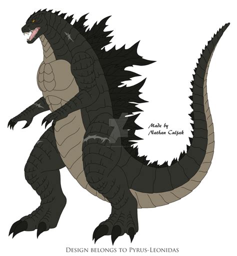 Godzilla 2019 Redesign By Pyrus Leonidas On