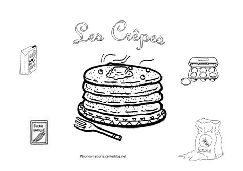 Coloriage Crêpes