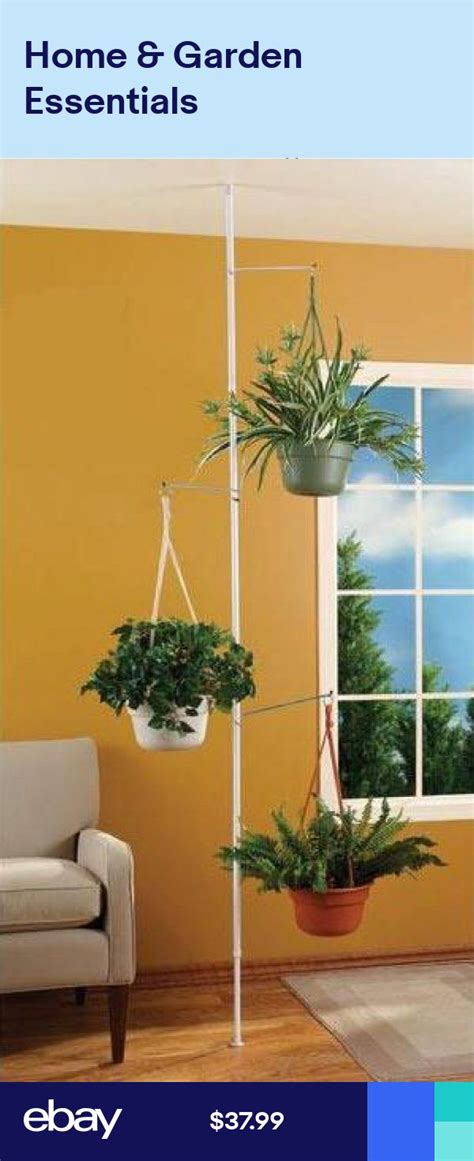 Tension rods may be a seemingly boring diy tool, but don't underestimate their power! SPRING TENSION ROD INDOOR PLANT POLE WITH 3 ADJUSTABLE ...