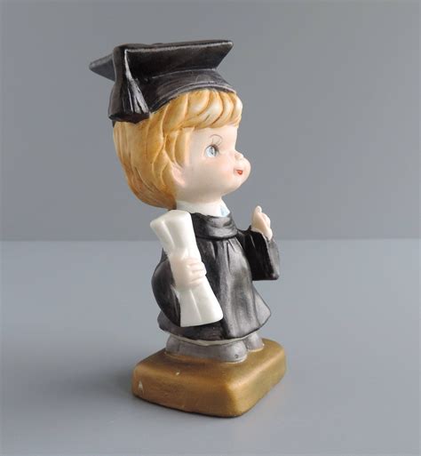 Vintage Lego Boy Graduate Figurine In Cap And Gown Holding Etsy