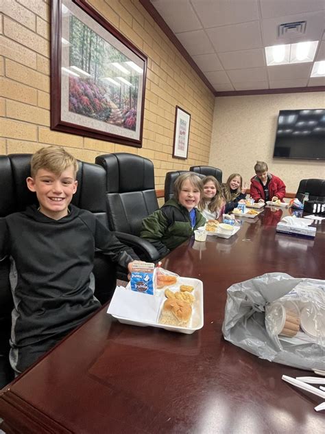 Principal Lunch Club Winners Foothills Elementary