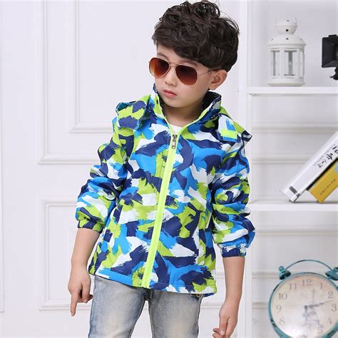 Kids Spring Summer Coat Boys Girls Camouflage Sun Protection Cool