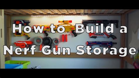 Used various hooks, wood screws, and nails to mount the guns. Nerf Gun Rack Wall Mounted - Wall-Mounted Nerf-Gun Rack by ...