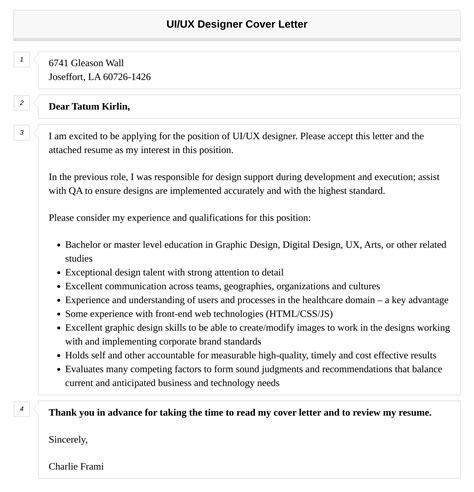 Uiux Designer Cover Letter Velvet Jobs