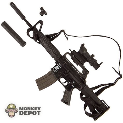 Monkey Depot Rifle Hot Toys M4 Carbine Wsilencer Acog