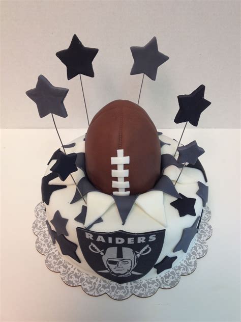 Oakland Raiders Cake Pasteles De Fondant Pasteles De Cumpleaños